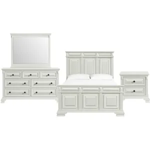 Bridgestone Antique White 4PC Queen Set w/NS