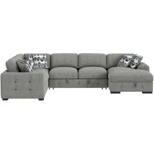 Kirkland Spark Grey Sectional 3PC Set
