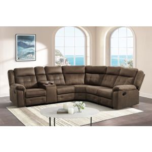 Keystone Brown 3PC Sectional Set