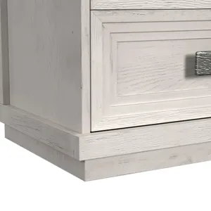 Avalanche Antique White 4PC Set w/Queen Storage Bed & CH