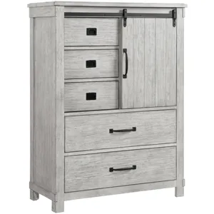 Scott White 5PC Set w/King Storage Bed