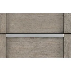 Kelis Grey 4PC Set w/Queen Bed w/ LED Strip & NS
