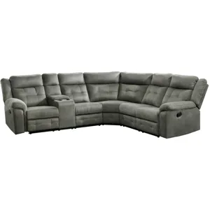 Keystone Grey 3PC Sectional Set
