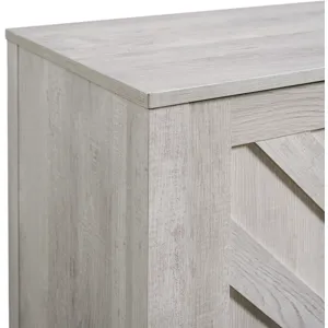 Eleanor White 4PC Set w/82" TV Console with Fireplace Insert (Ships in 4 Boxes)