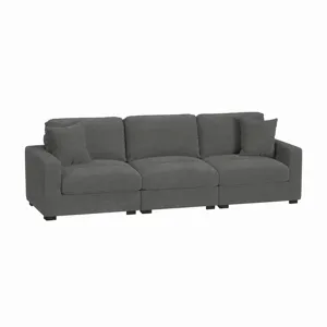 Arizona Steno Charcoal 3PC Sectional Set