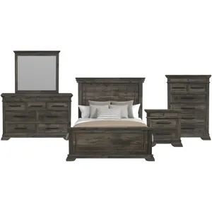 Park Ridge Charcoal 5PC Set w/Queen Panel Bed