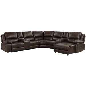 Brenham Mahogany 4PC Sectional