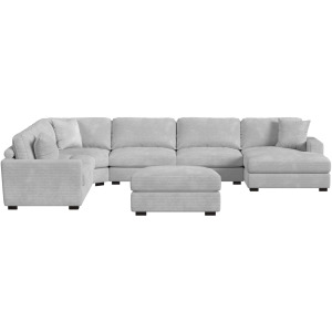 Arizona Steno Stone 6PC Sectional & Ottoman