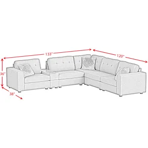 Options One Palmer Plus Ash: the Lounge (7PC)