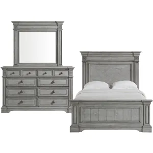 Glenmore Aged Grey 3PC Set w/Queen Bed