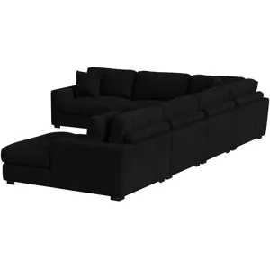 Arizona Steno Black Sectional 6PC Set