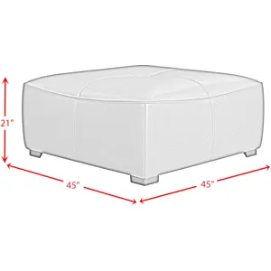 Blake Pebble Tan Sectional 5PC Set & Ottoman