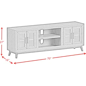 Santa Barbara 5PC Set w/70" TV Console