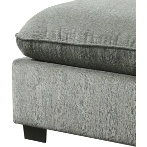 Deville Nova Grey 5PC Sectional & Ottoman