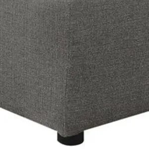 Cloud 9 Garrison Charcoal 4PC Sectional & Ottoman