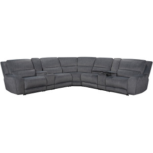 Black Hawk Power Motion 7 PC Sectional in Valeria Dolphin - (3)P2