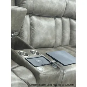 Phantom Leather Gel Grey Sectional 7PC Set- 3PP