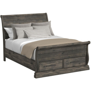 Park Ridge Charcoal 5PC Set w/Queen Sleigh Storage Bed