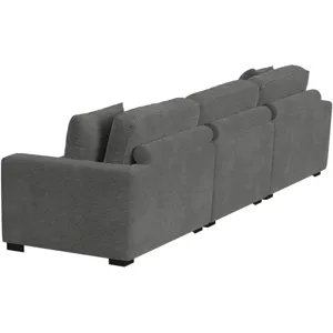 Arizona Steno Charcoal 3PC Sectional Set