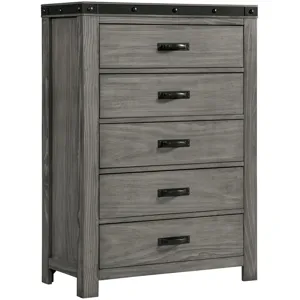 Wade Grey 5PC Queen Set
