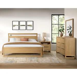 Island Natural 4PC Queen Set w/NS