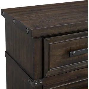 Colorado City Charcoal 4PC Set w/Queen Bed & NS