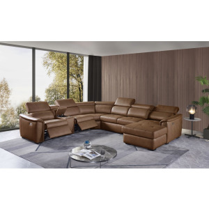 Typhoon (VN) Darlington Auburn 4PC Sectional Set w/2 Power Recliners - (2)P