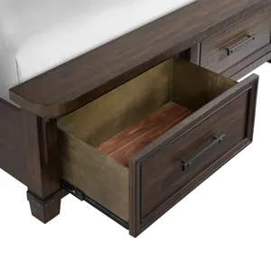 Colorado City Charcoal 4PC Set w/Queen Bed & NS