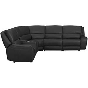Black Hawk Simba Black Sectional 6PC Set - (3)P2