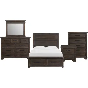 Colorado City Charcoal 5PC Set w/Queen Bed
