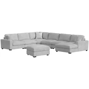 Arizona Steno Stone 6PC Sectional & Ottoman