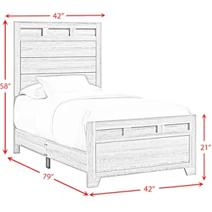 Caro Twin Bed in Natural