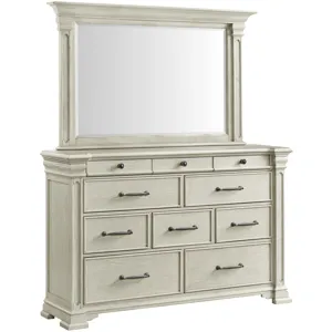 Kings Court White 5PC Set w/Queen Storage Bed