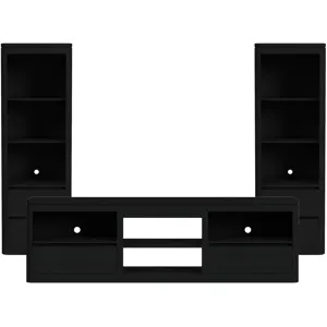 Rosalie Black 3PC Set w/82" TV Console