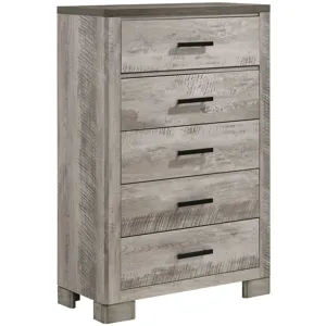 Millers Cove Grey 4PC Set w/ Queen Bed and CH