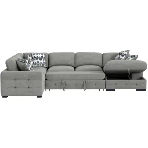 Kirkland Spark Grey Sectional 3PC Set