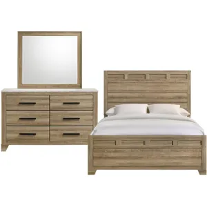 Caro Natural 3PC Queen Set