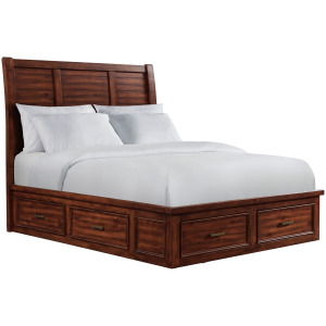 Sullivan Rich Cherry 4PC Set w/Queen Bed & NS