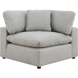 Cloud 9 Flex Dove 4PC Sectional & Ottoman