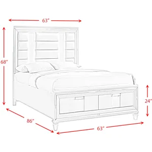 Twenty Nine Copper 4PC Set w/Queen Bed with NS