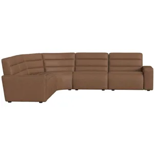 Portia Bozeman PU Saddle Sectional 5PC Set - (3)P
