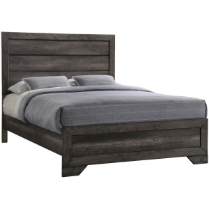 Nathan Grey Oak 4PC Queen Set w/CH