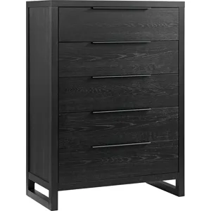 Island Black 4PC Queen Set w/CH