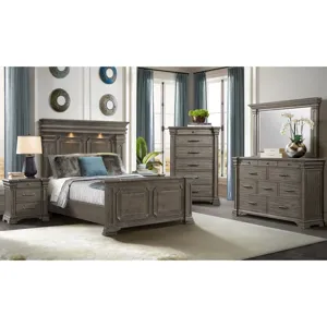 Kings Court Grey 3PC Set w/Queen Bed