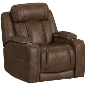 Phantom P3 Recliner with 7 color LED in Leather Gel Umber