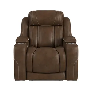 Phantom P3 Recliner with 7 color LED in Leather Gel Umber