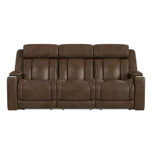 Phantom P3 Sofa with 3.0 Table, reading light, heat, massage, 7 color LED and speaker in Leather Gel