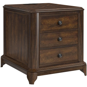 Phillipe 2-Drawer Cabinet with USB in Cherry