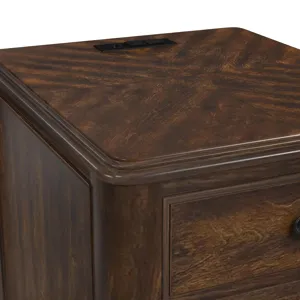 Phillipe 2-Drawer Cabinet with USB in Cherry