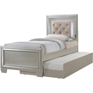 Platinum Youth Twin Platform Bed w/ Trundle